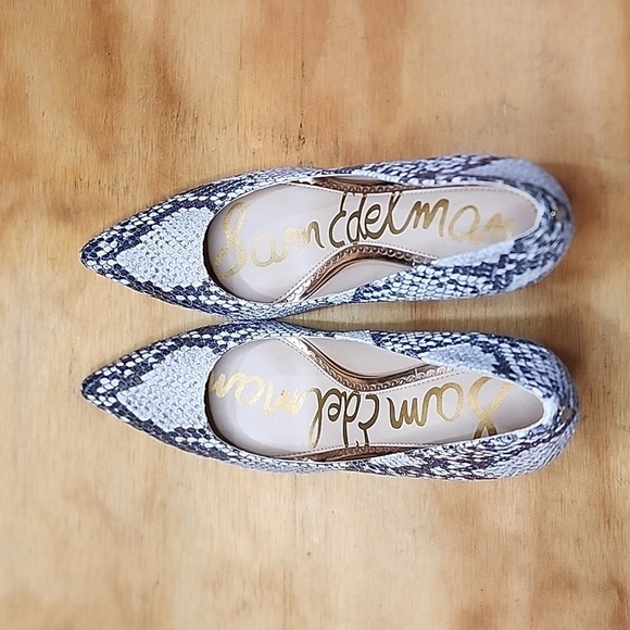 Sam Edelman 3.5" High Heels | Size: 5 Womens | Snake Skin - Picture 5 of 7
